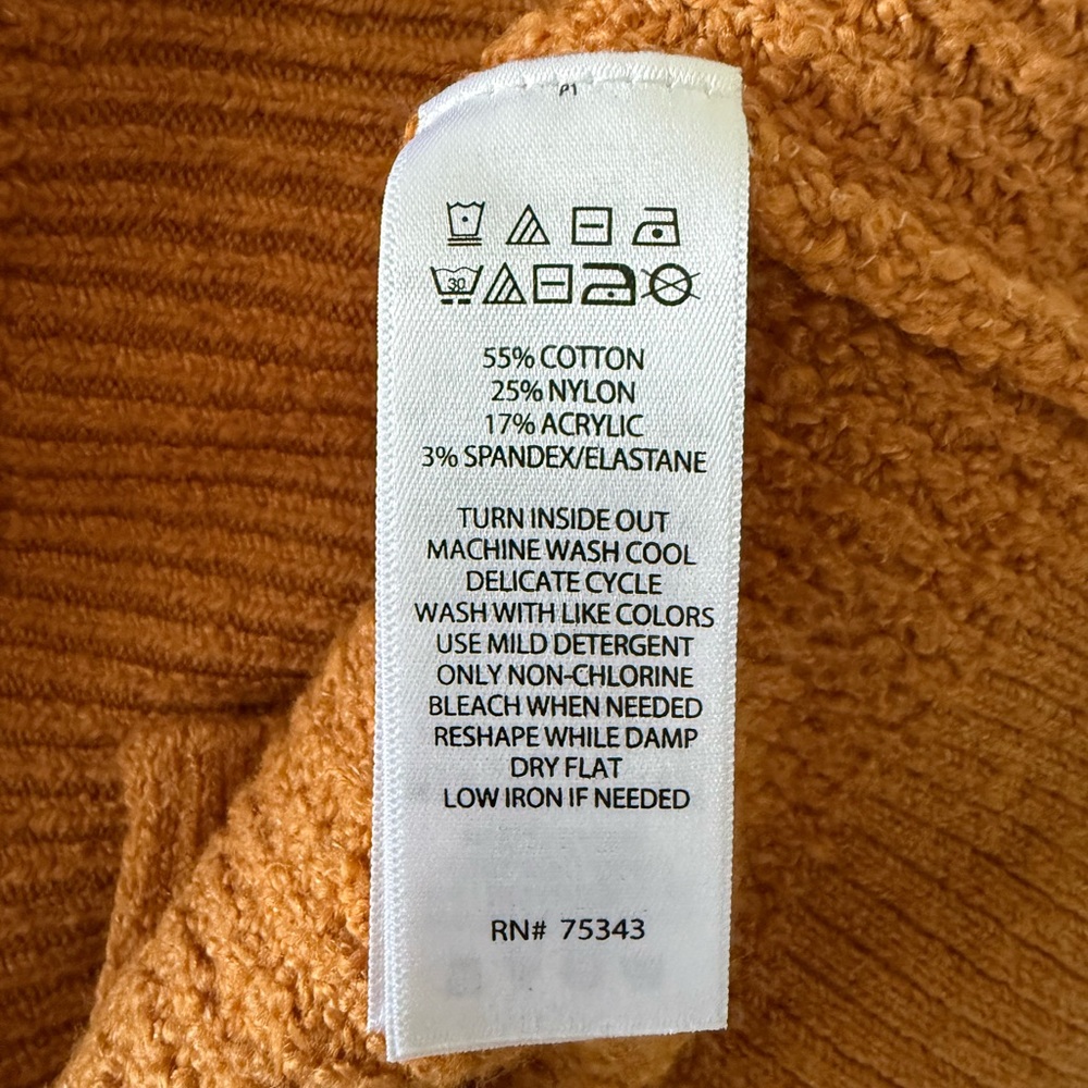 NWOT William Rast Collared V-Neck Sweater - Picture 7 of 7